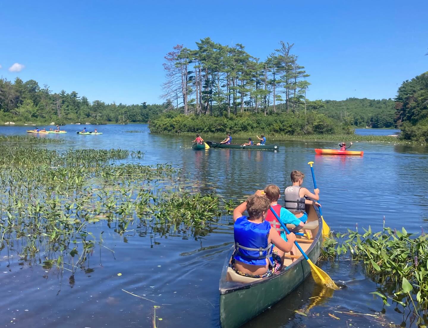 Kayaking on the lake