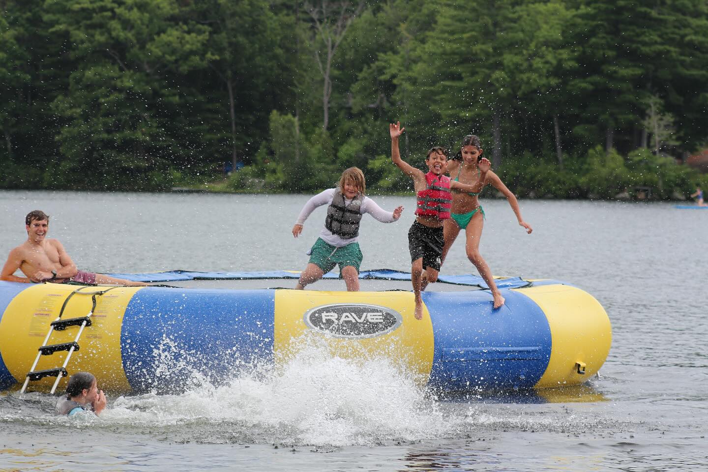 Kids on water blob